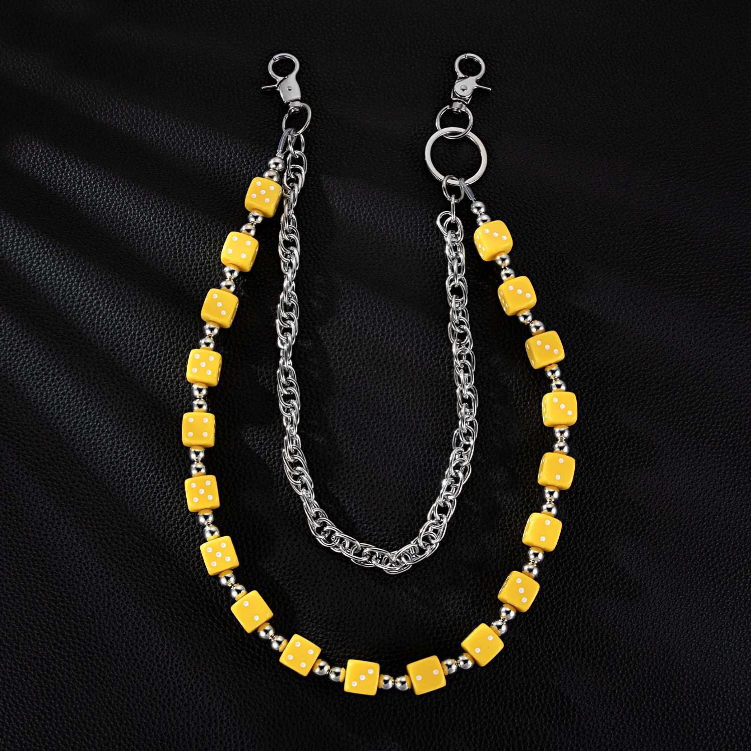 Colorful Dopaamine Double Layer Metal Chain Waist Chain
