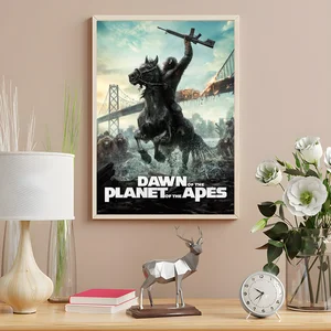Film Fiksi Ilmiah W-War For The P-Planet Of The Apes Cetakan Poster Desain Sempurna Hadiah Dekorasi Rumah Modern Nordik 6 penjualan terbaik planet kera - №
