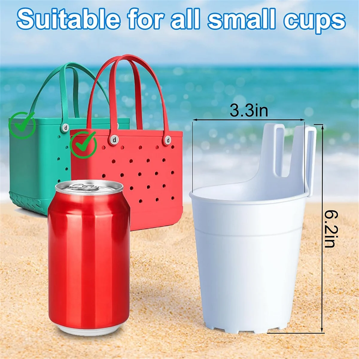 Hole Bag Cup Holder Beach Bag Beverage Holder Pendant Hole Bag Water Bottle Holder Accessories Hole Bag Cup Holder