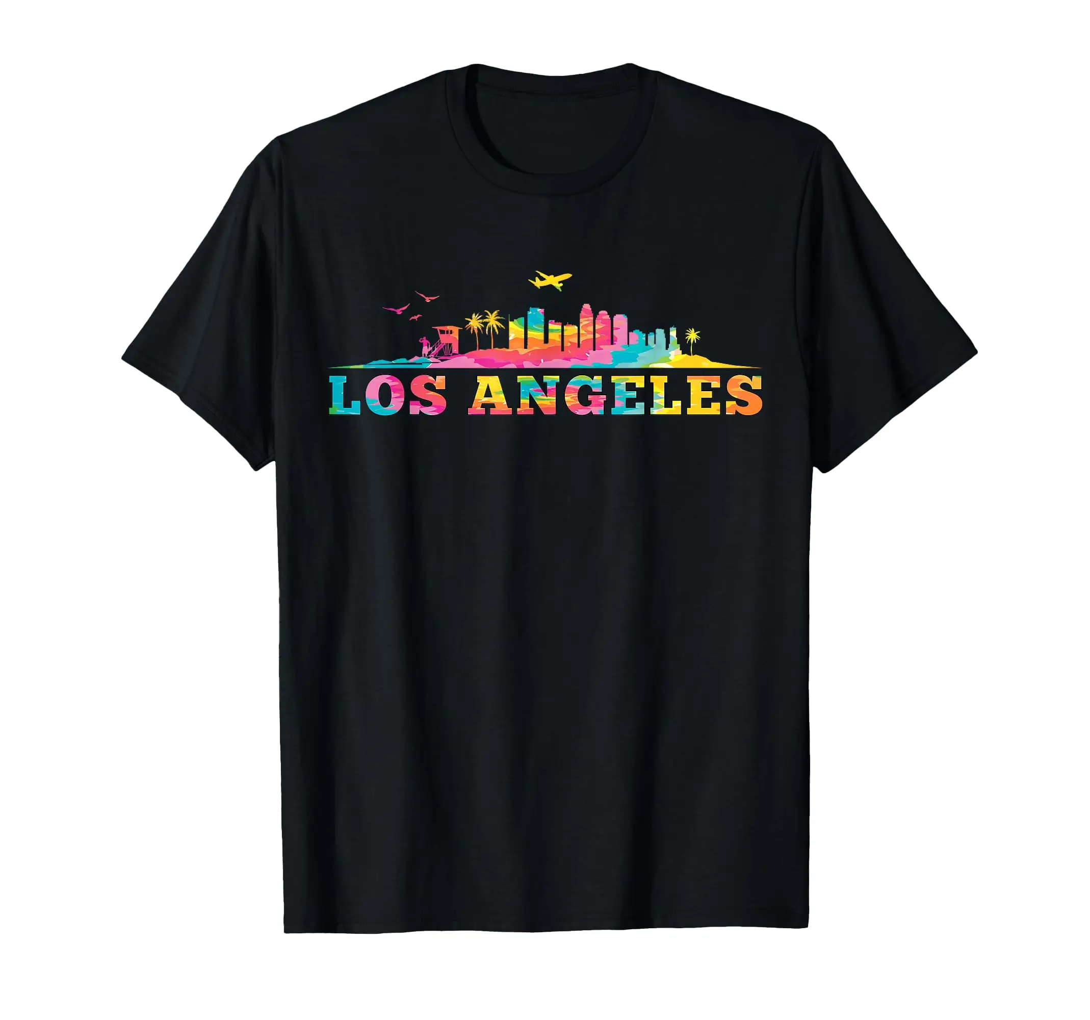 

Los Angeles California Pride Vacation Travel Tourist Gift Printed T-Shirt Men Women Summer Fashion Vintage Crew Neck T-shirt