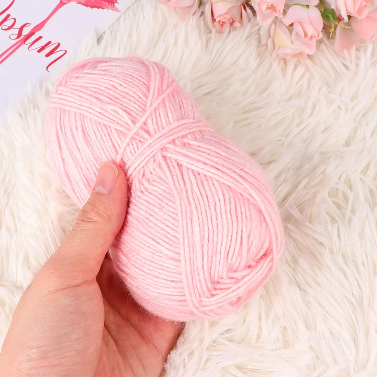 

Cotton Rope for Handmade Crafts DIY Cotton Thread Thick Crocheting Knitting Tapestry Yarn Soft Reusable Braiding Scarf Sweater