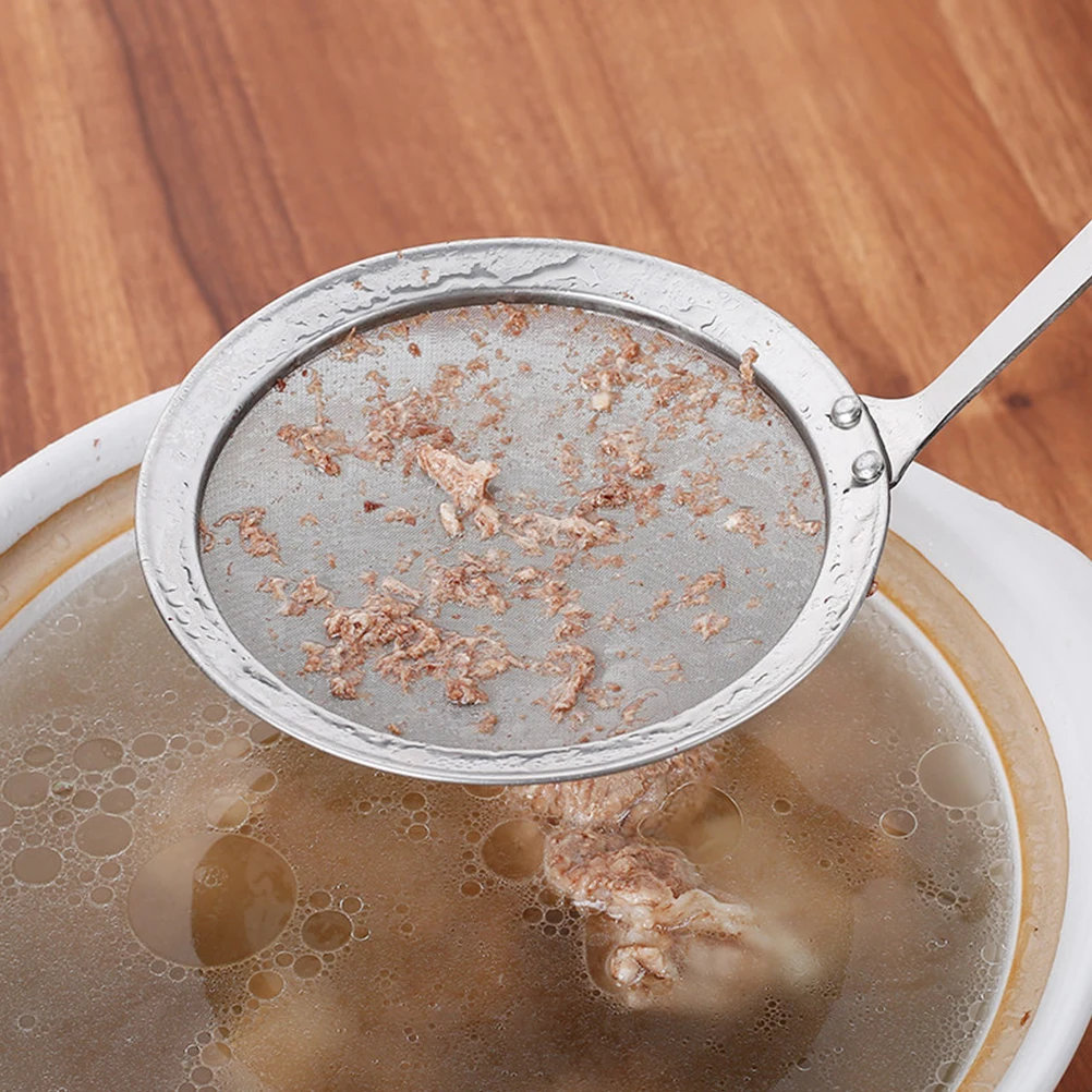

3Pcs Mesh Strainer Set Stainless Steel Fine Net Ladle for Noodle Dumpling Hot Pot Cooking Residue Draining Tool