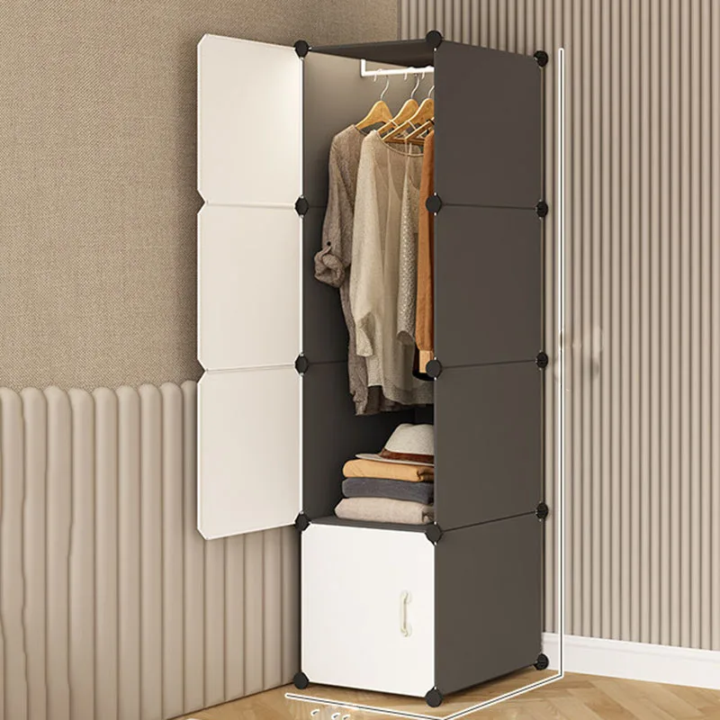

Plastic Storage Wardrobe Modern Display Cabinet Partitions Organizer Bedroom Wardrobe Open Guarda Roupa Lounge Suite Furniture