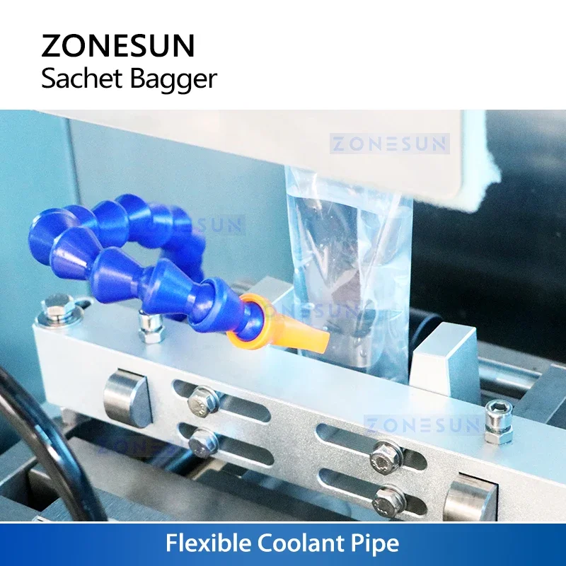 Zonesun Paste Sachet Vertical Form Fill Seal Machine Sachet Packaging VFFS Packaging Machine ZS-FS240L