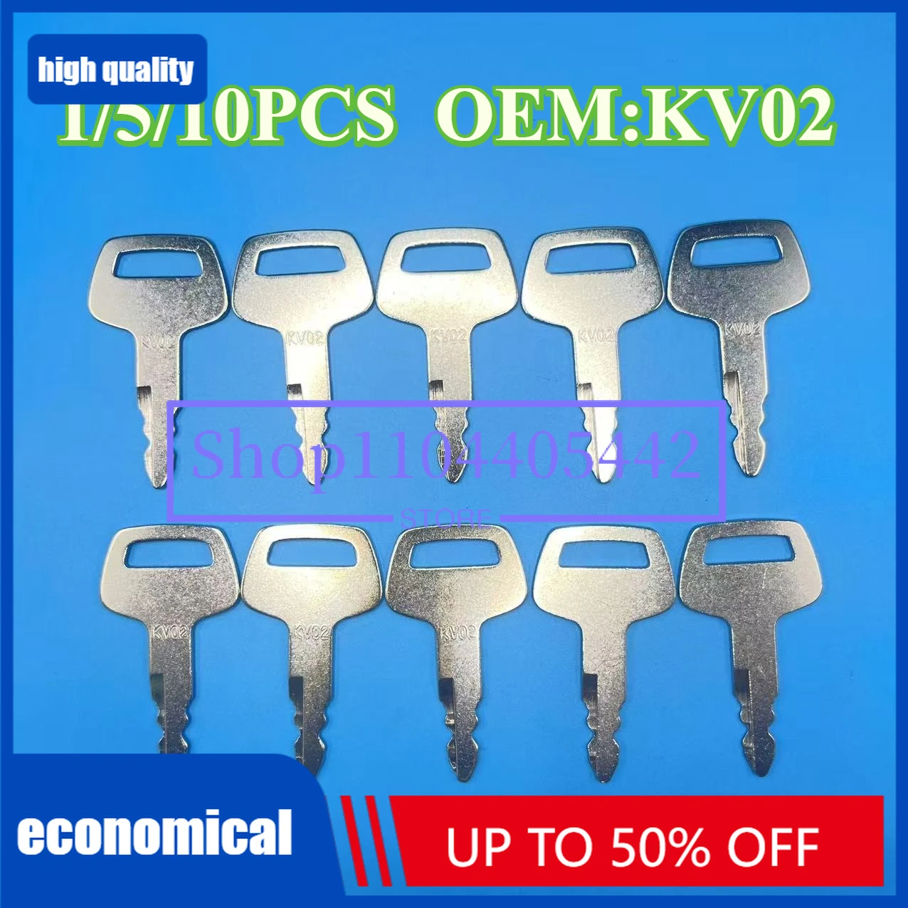 

1/5/10 шт. KEYS KV02 719-10306001 ключ зажигания для экскаватора IHI KATO, тяжелое оборудование, вари-OUS Ka-to экскаваторов 719-10306001