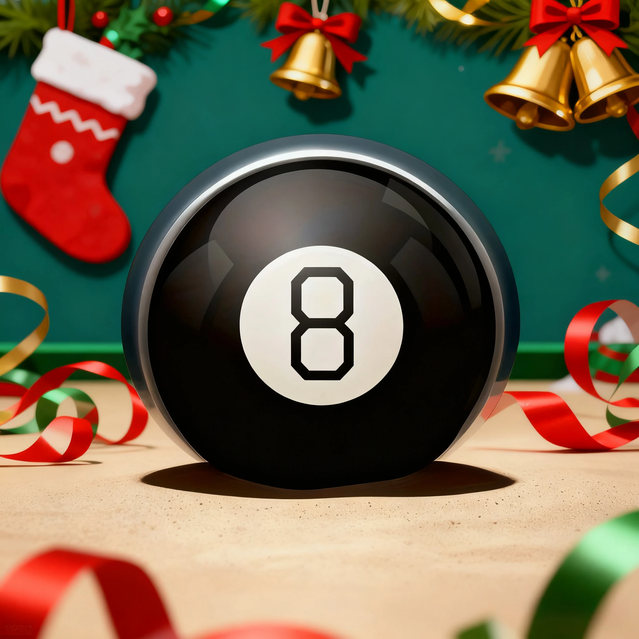 Christmas Magic Ball, Novelty Fortune Telling Ball with Xmas Design, Fun Office Home Decoration & Gift for Christmas Party