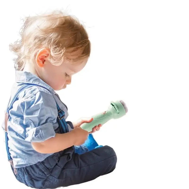 Projection Flashlight Early Education Puzzle Development Toy 24/48 Patterns Cartoon Projector Torch Baby Toy Children