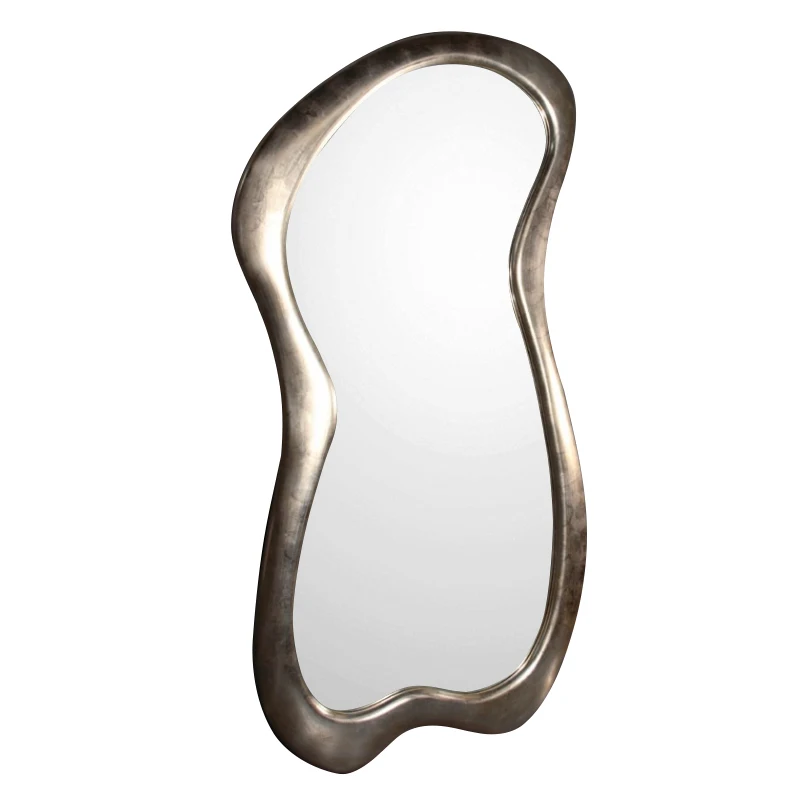 Irregular floor mirror, full body fitting mirror, irregularly placed on the ground, dressing mirror wall hanging wall