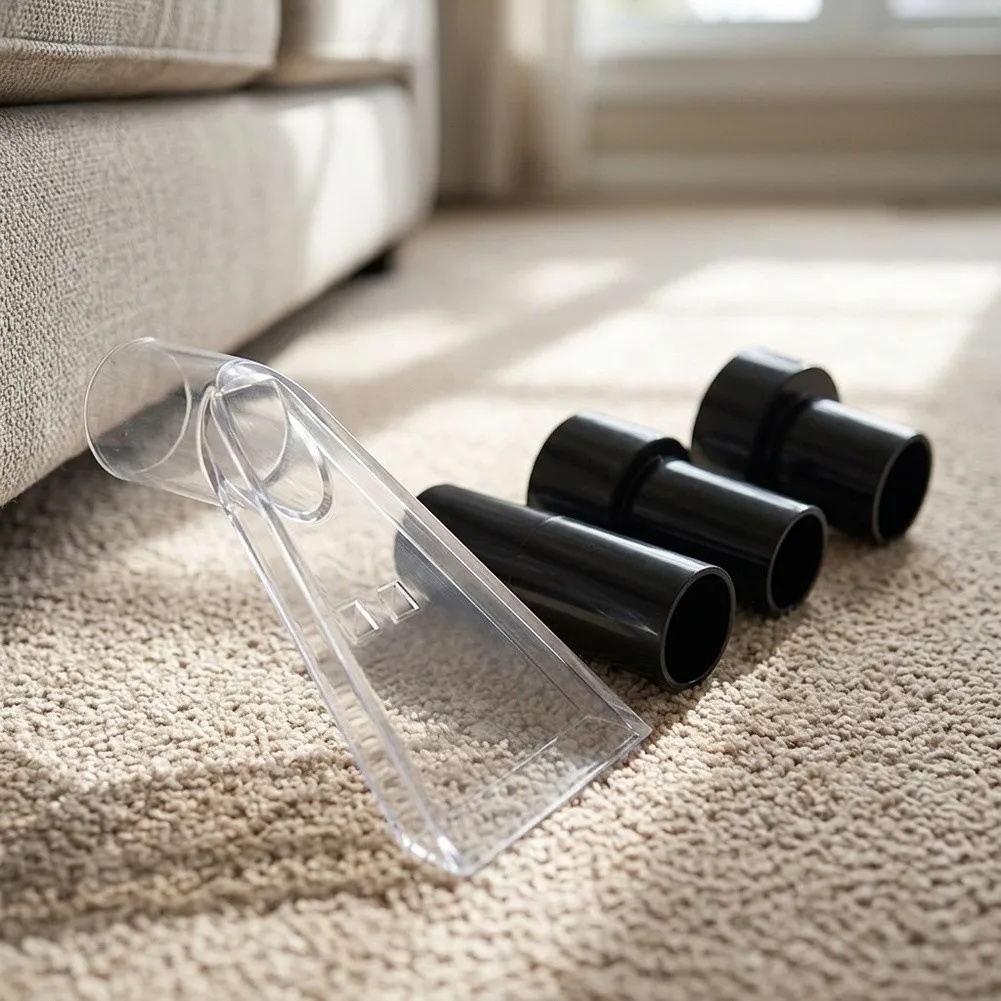 Swivel Head Floor Nozzle Carpet Cleaner Nozzles Offering Clear Tip Visibility and Multiple Adapters for Efficient Cleaning