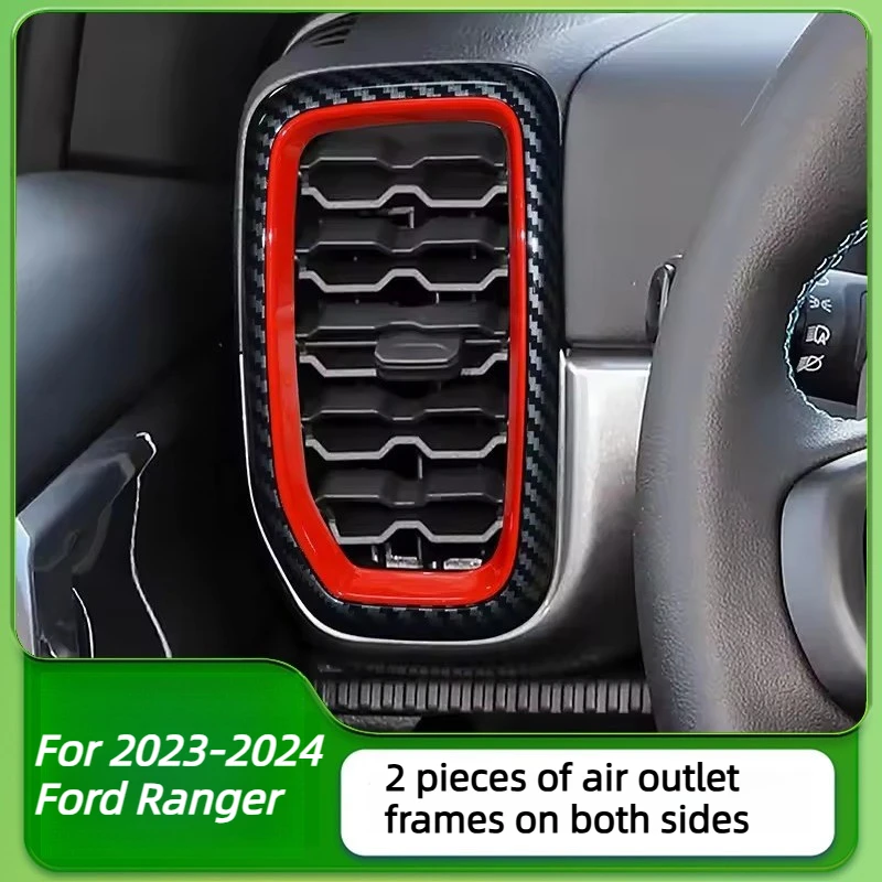 

For 2023-2024 Ford Ranger center console both sides air outlet decorative patch durable car interior modification accessories