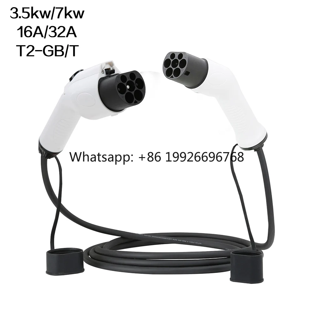 

Кабель для зарядки электромобилей Type 2 на GB/T, 3.5кВт/7кВт, 16А/32А, 5м