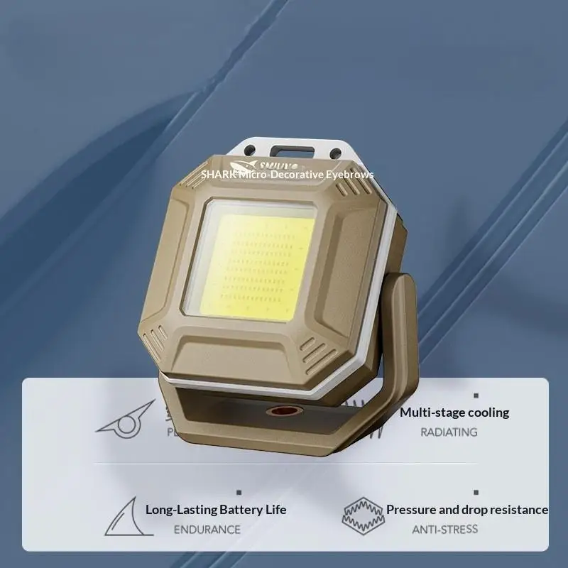 

Перезаряжаемый светодиодный рабочий фонарь, водонепроницаемая инспекционная лампа с магнитным основанием для ремонта автомобилей, экстренного использования и мастерской