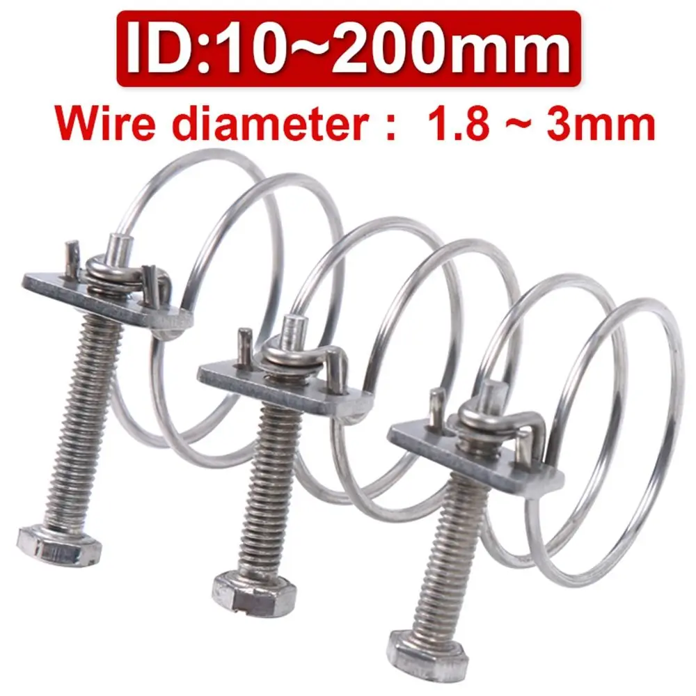 ステンレス鋼のトロープクランプ,ダブルワイヤー,304個セット