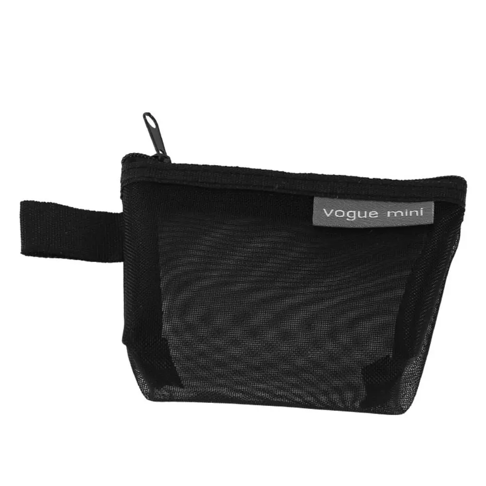 

Cute Nylon Transparent Mesh Storage Bag Lipstick Bag Small Item Bag Mini Coin Purse Coin Bag ID Card Holder Cosmetic Bag Gift