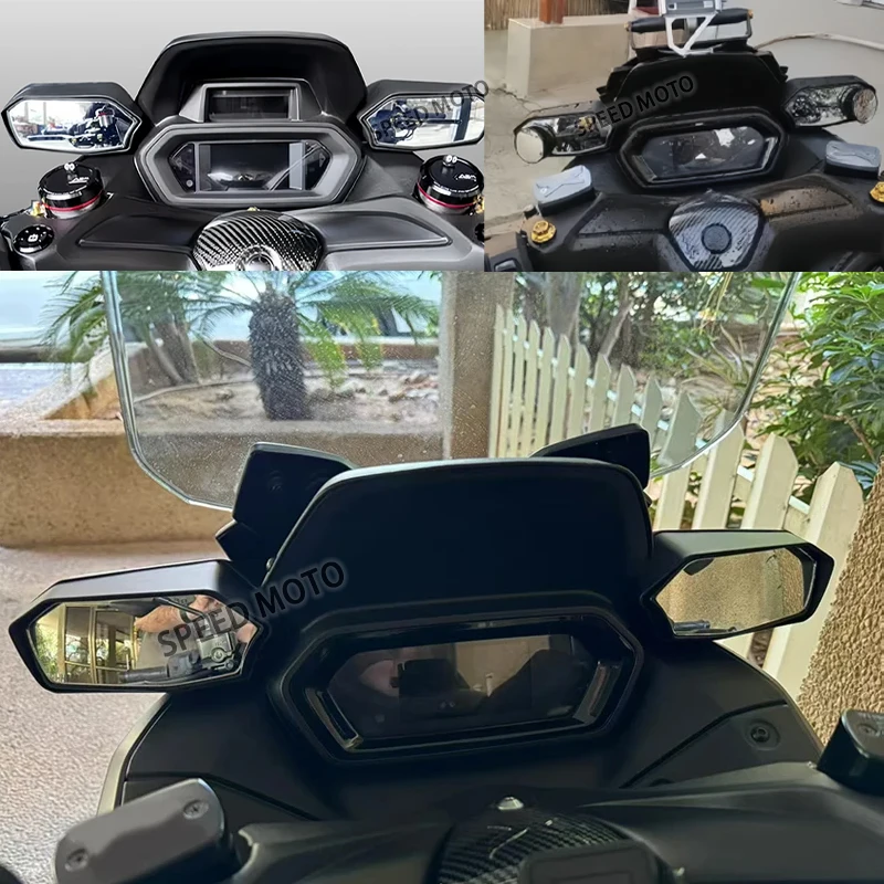 For Yamaha XMAX300 X-MAX 250 300 2023 2024 Rearview Mirror Kit Forward Moving Rear View Holder Bracket Convex Angle Side Mirrors