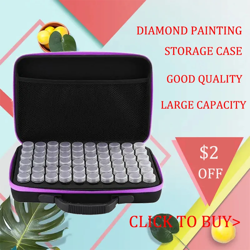 Diamond Painting Makeup 5d Organizer Storage Box  Accessories Tools Carry Case Container Bag Six Color