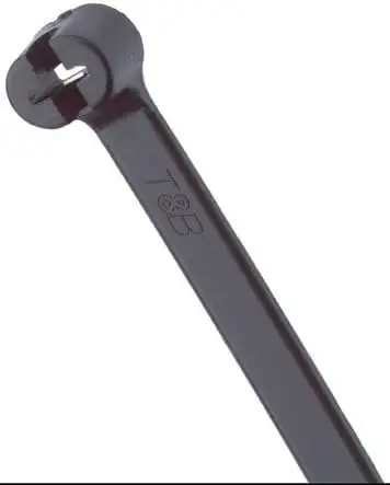 

T&B TY28MX CABLE TIE 50LB 14" UV BLK 2-PC