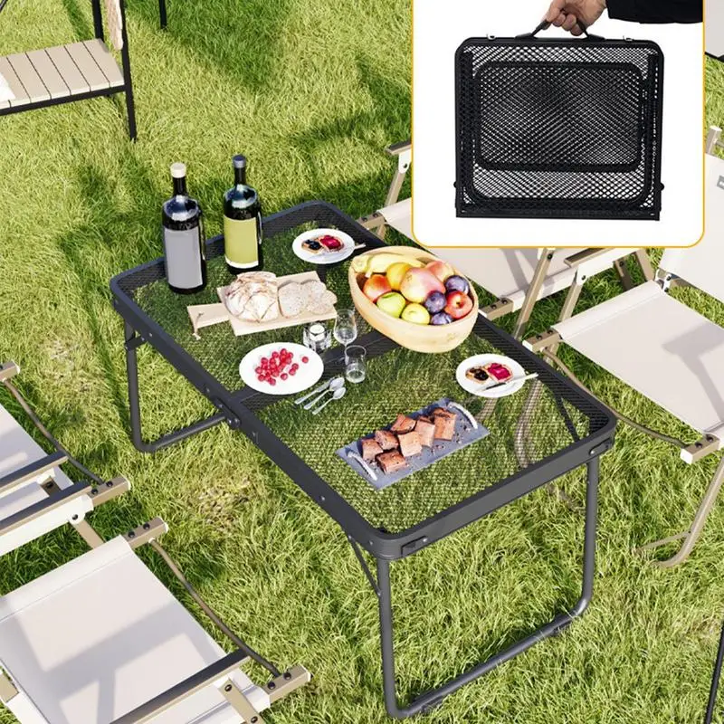 Opvouwbare buitentafel Hittebestendige grilltafel Zwaar draagbaar kookstation voor RV Camping Achterklep Feestbalkon