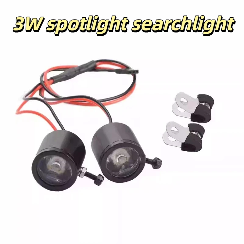 Rc Model 3W Led Headlight Spotlight For 1 5 Scale Nitro Car 1 7 Scale Short Course Climbing Truck Rc Hobby Car Accessory