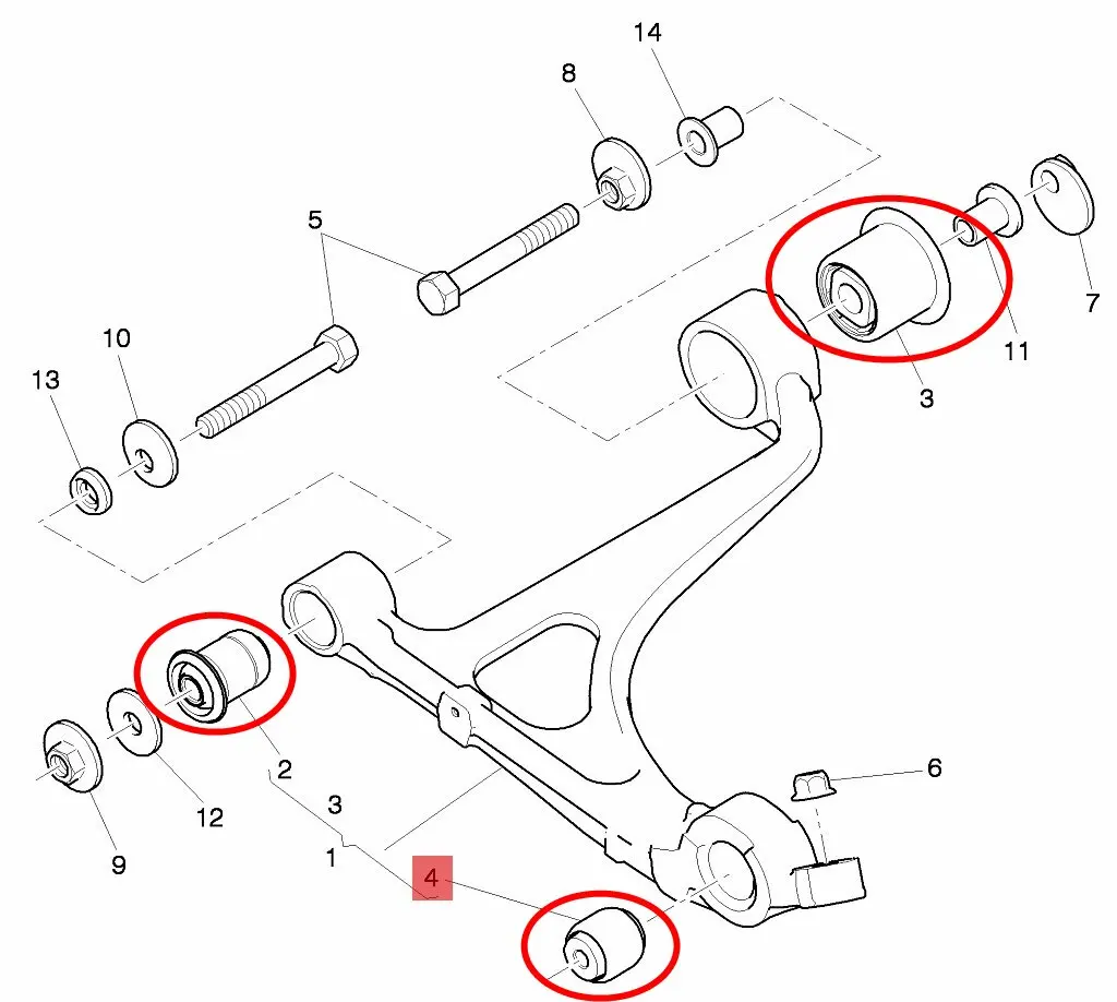 3Y0407171,3Y0407172A,3Y0407181 FOR Bentley Mulsanne Front Lower Control Arm Bush Kit