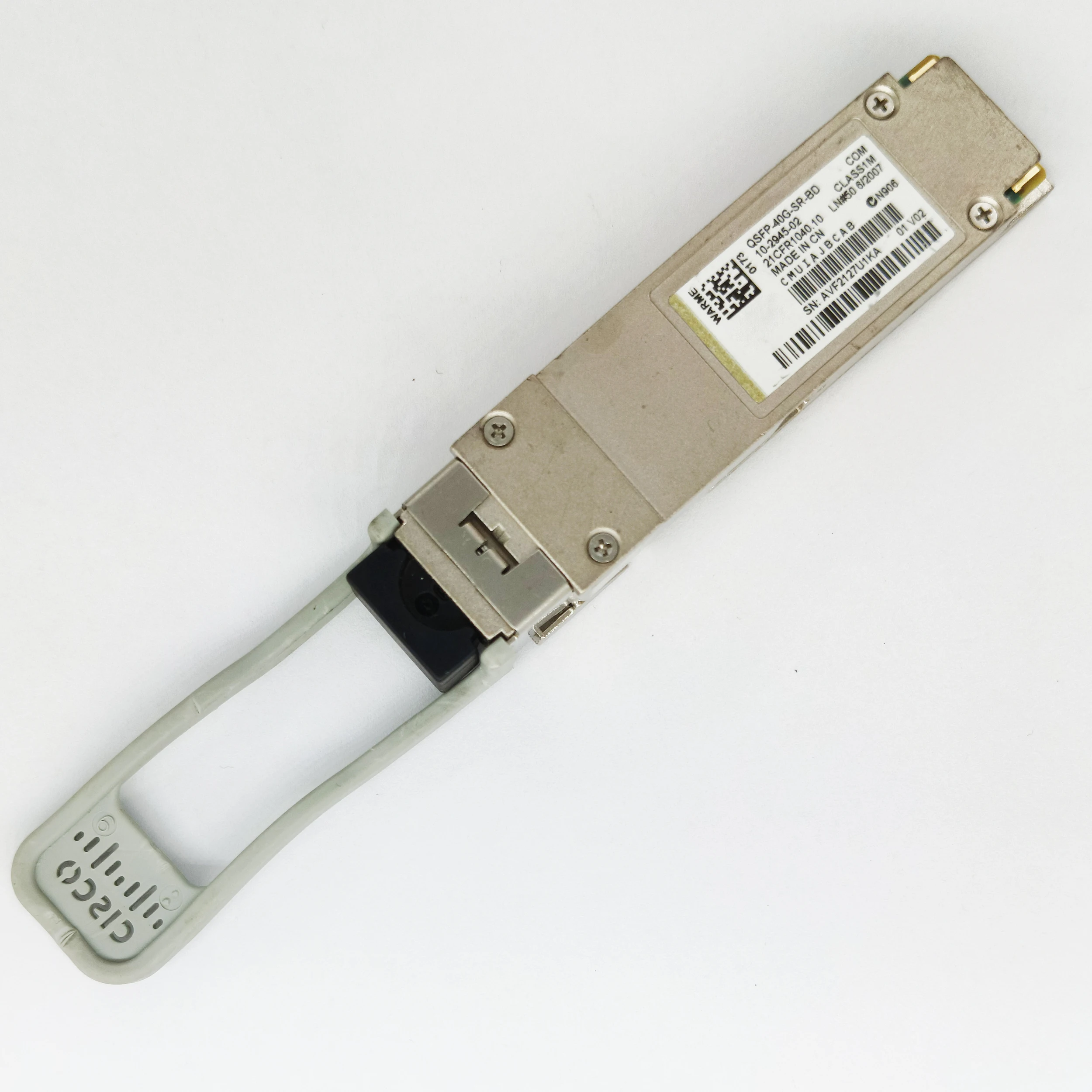 

Genuine For Cisco QSFP-40G-SR-BD COM 10-2945-02 CMUIAJBCAB 21CFR1040.10 Duplex LC Transceiver Optical Module