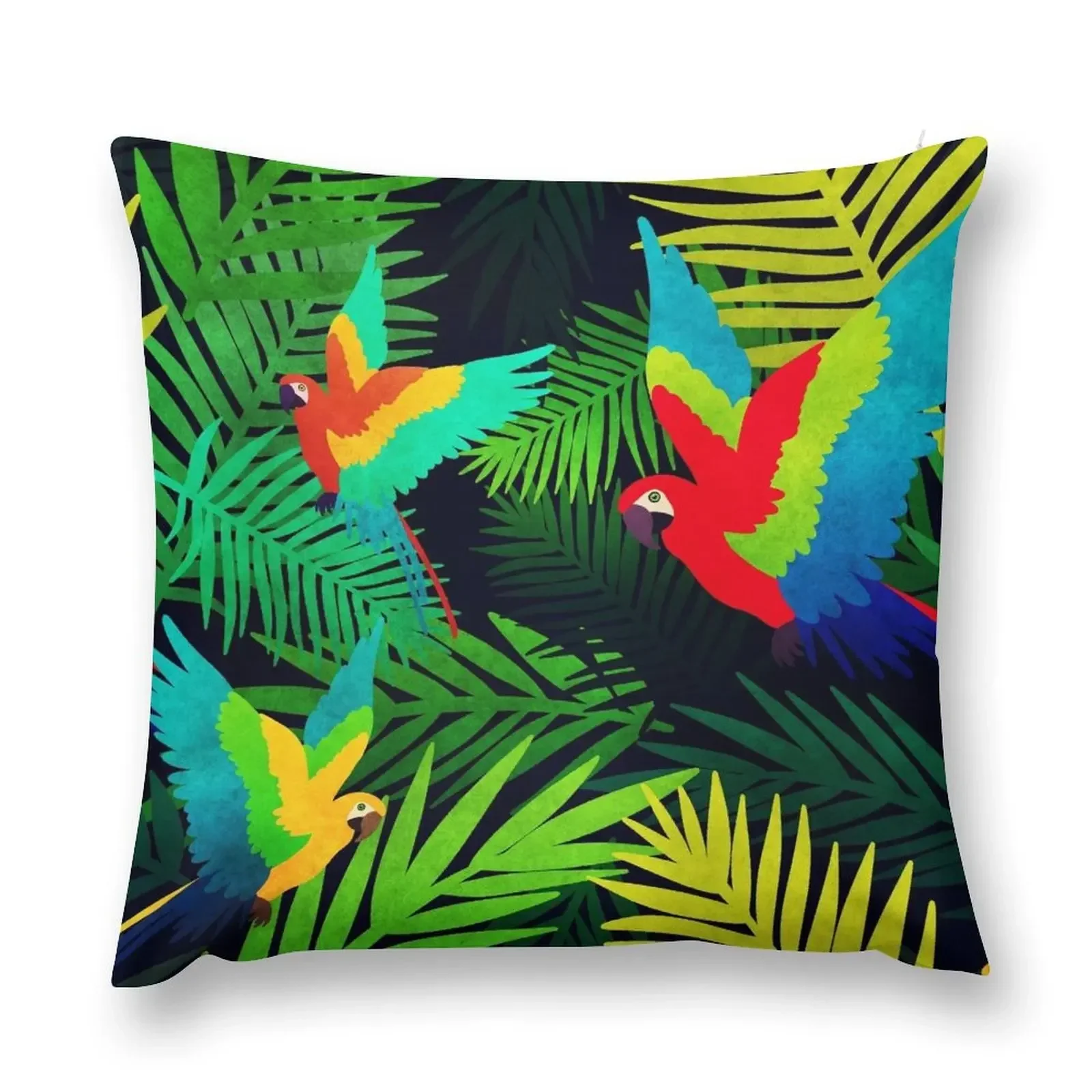 

Wild Parrots Throw Pillow christmas supplies Decorative Sofa Cushion Decorative pillow case pillow