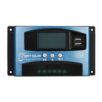 MPPT Solar Charge Controller 30A 40A 50A 60A 100A Dual USB LCD Display 12V 24V Bluetooth Controller Solar Cell Charger Regulator