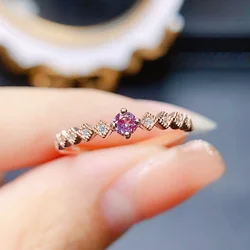 Beautiful Alexandrite Dainty Ring In 925 Sterling Silver Tiny Ring Women Jewelry Gift