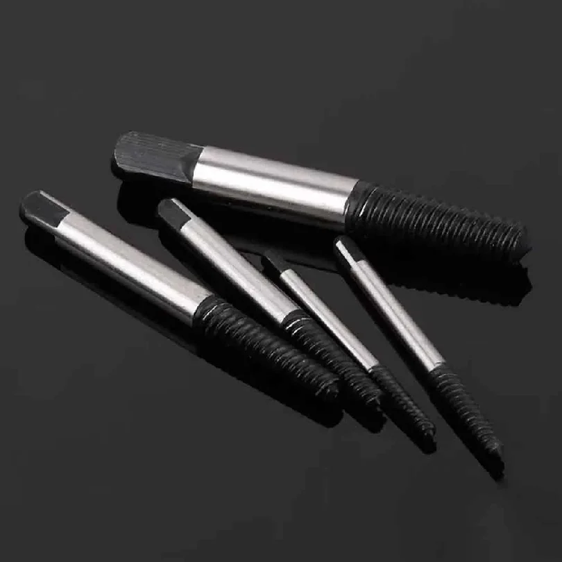 5/6/8pcs,Damaged Broken Screw Remover Extractor,Drill Bits Steel Durable Easy Out Remover Tool,Works on Wood and Machine Screws