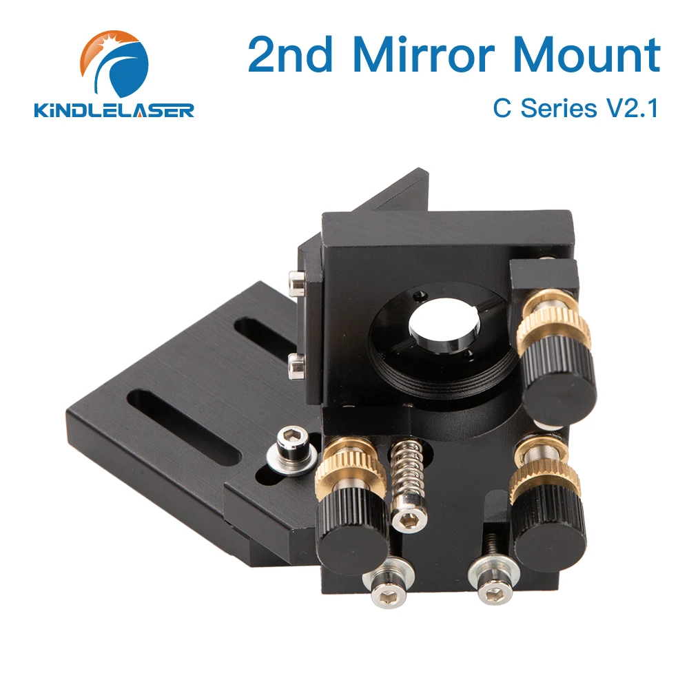 Kindlelaser CO2 nero secondo specchio per montaggio Laser supporto integrato per montaggio a specchio da 25mm per macchina per incisione Lase