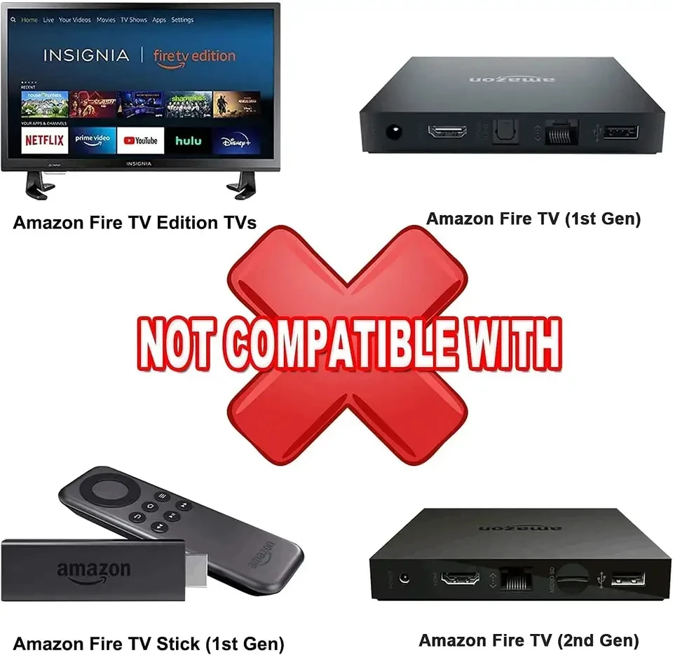 Controle remoto universal inteligente, adequado para 4k, 1a, 2a geração, fire tv, cubo/2a 3a geração, fire tv stick, casa inteligente