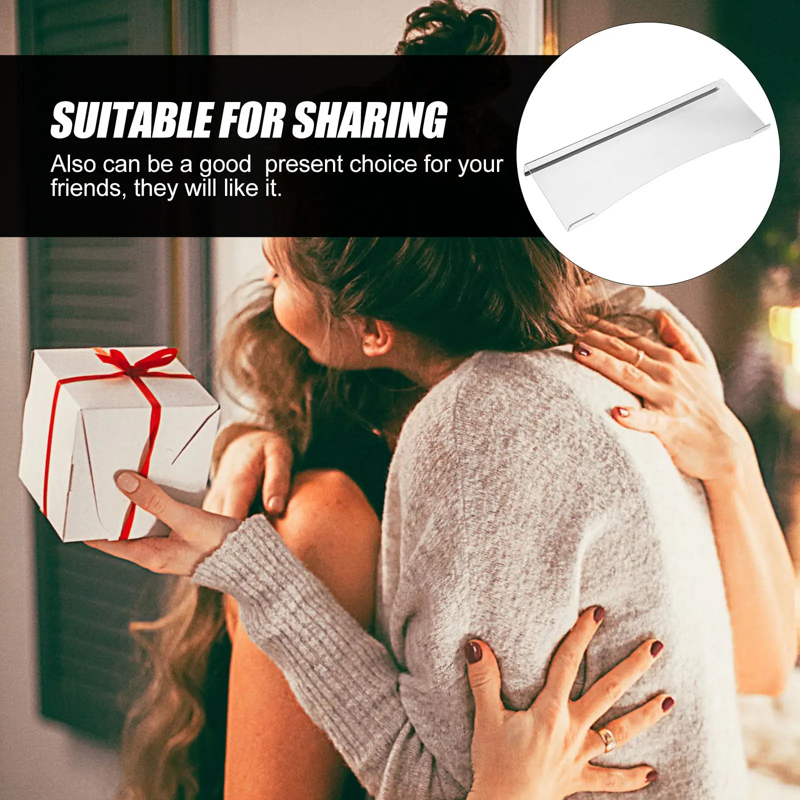 

Акриловая подставка для клавиатуры на стол с противоскользящей полосой, удобная по высоте, аксессуар для ПК, для геймеров