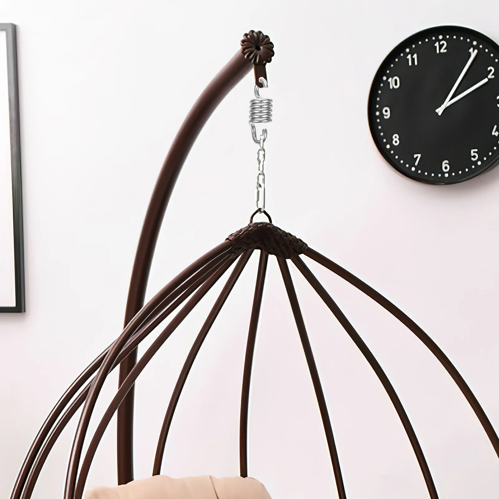 Resorte colgante para silla hamaca de acero inoxidable de alta resistencia, gancho giratorio doble de 8Mm para columpio de porche y columpio de montaje de saco de boxeo