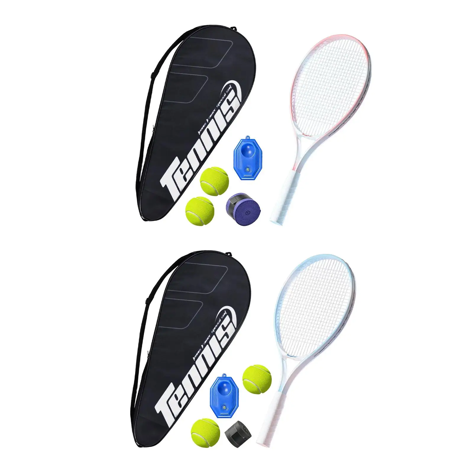 Tennis Trainer Rebound Ball Tennis Training with Racket for Kids Adults