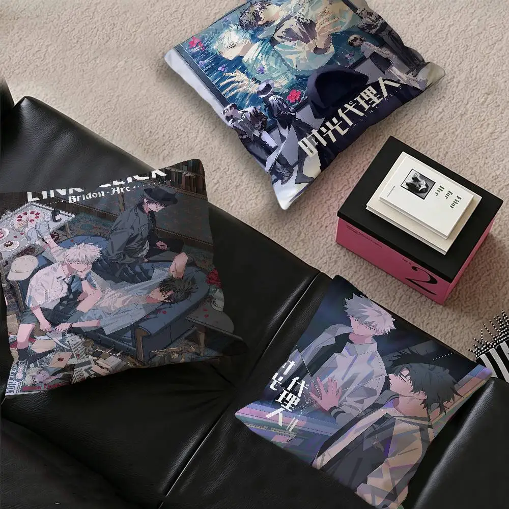 Link-Click 2023 New Anime Personalized picture text home decorative pillows Household Gifts 45x45cm