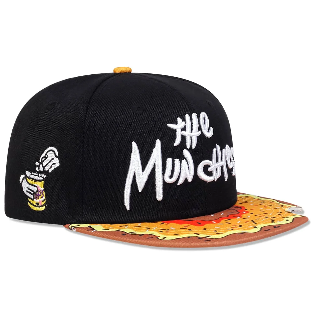 Unisex THE MUNCHIES Hip-Hop-Hüte mit Stickerei, Frühling und Herbst, verstellbare, lässige Snapback-Baseballkappen, Sonnenschutzhut für den Außenbereich – Detail 7