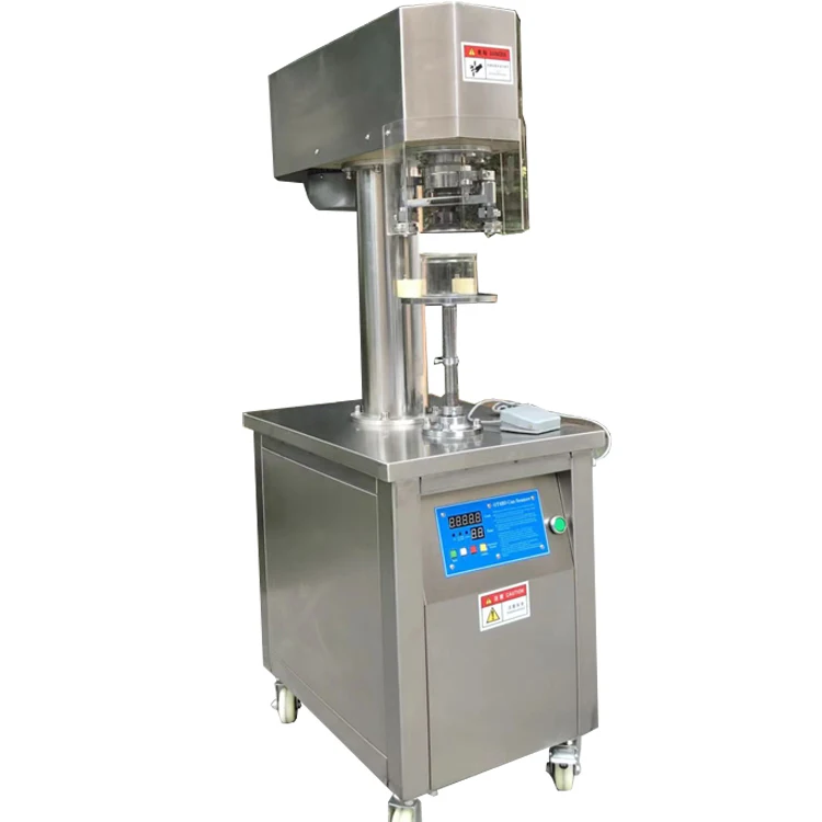 

Semi Automatic Food Tuna Can Sealing Sealer Machine For Sealing Plastic Cans