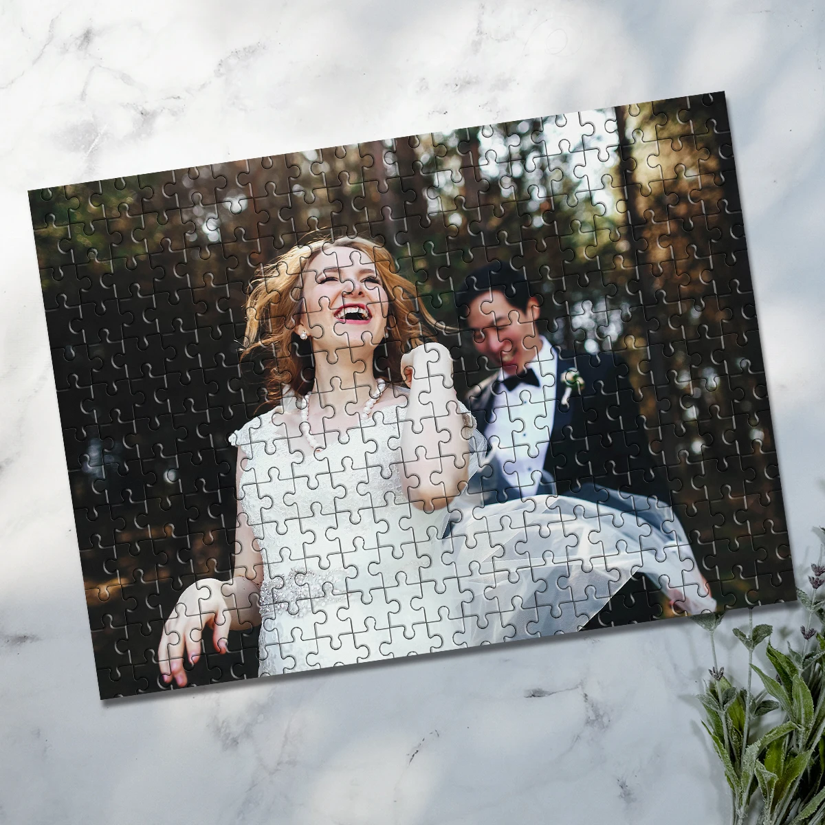 35/300/500/1000pcs Personalized Custom Photo Puzzle wedding photos Diy Educational Toys for Adults Decoration Collectiable Gift