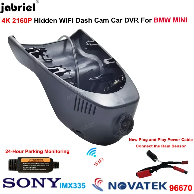 For BMW MINI JCW F54 F56 F57 2015 2016 2020 2021 Countryman CLUBMAN F56 F55 F54 F57 F60 2018 2019 2020 2021 4K Dash Cam Car DVR