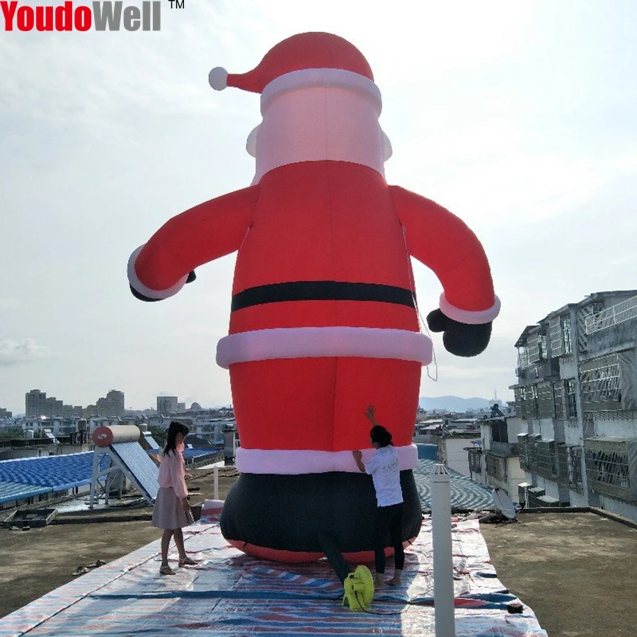 Modello gonfiabile della decorazione di babbo natale da 6mh, cortile dell'evento della festa di natale