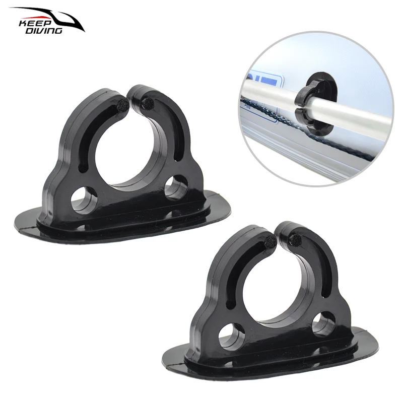 2 PCS Rubber Dinghy Paddle Clips Inflatable Boat PVC Stand Holder For Boat Canoe Kayak Fishing Boat Accessories Tools