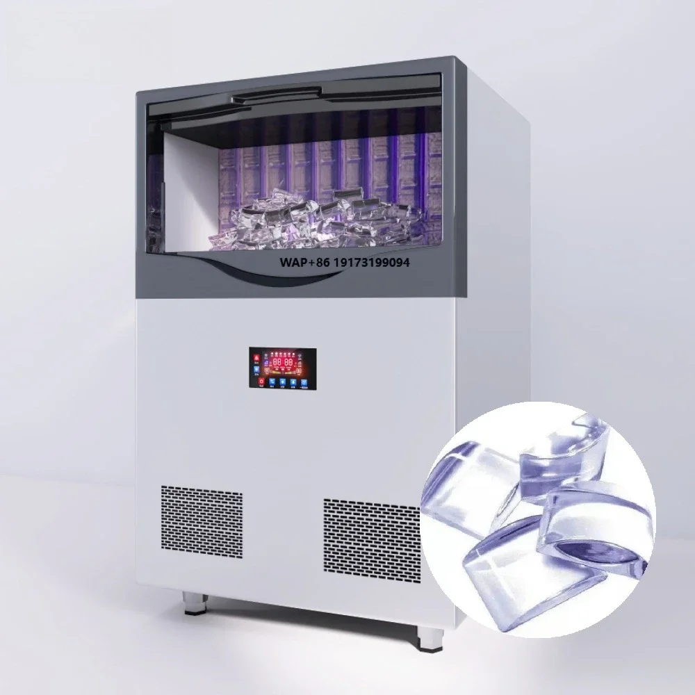 

Commercial Automatic High-accuracy Crescent Ice Making Machine 60kg/24hours for Restaurant Bar & Milk Shop Use