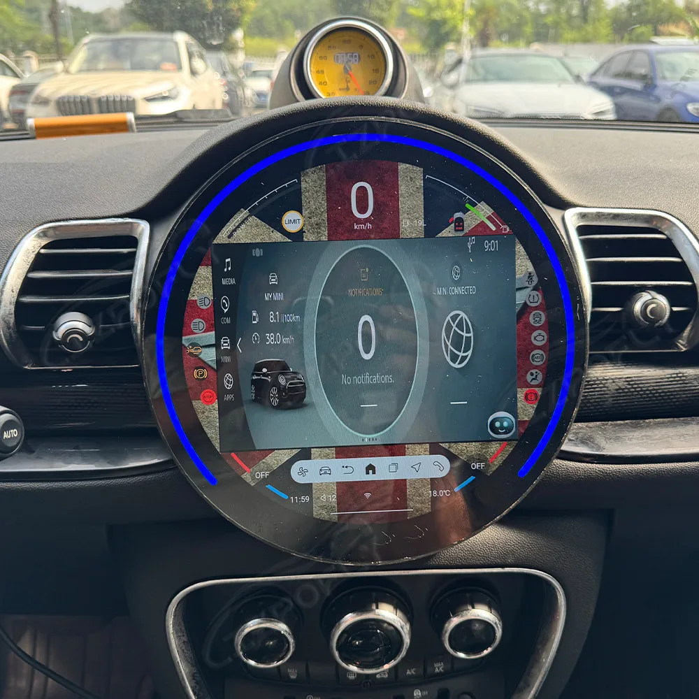 11.9' Android 14.0 GPS Navigation Carplay Multimedia Player for BMW Mini 2007-2023 R56/60 Auto Car Radio Tape Recorder Stereo