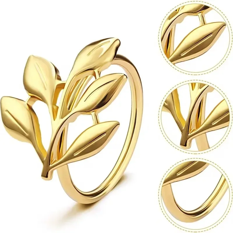 1-12PCS Gold Alloy Napkin Rings Reusable Smooth Edge Easy Clean Table Decoration for Wedding Party Holiday Dinner Banquet - view 4