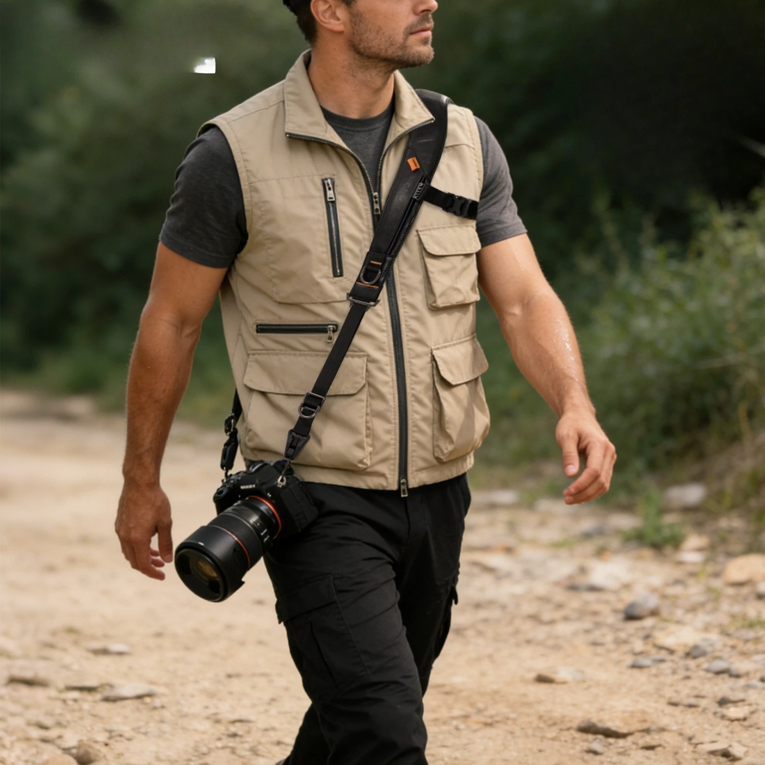 SLR camera shoulder strap, outdoor professional anti-drop quick-release breathable strap Universal camera shoulder strap