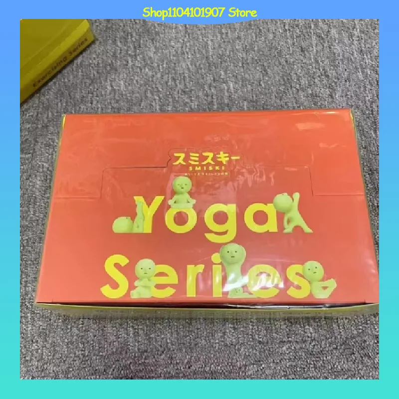 Smiski Yoga Soyunma Oturma Odası Serisi Gece Parlayan Yeşil Bebek Kör Kutu Kawaii Gece Lambası Bebek Dekorasyon Cadılar Bayramı Hediye