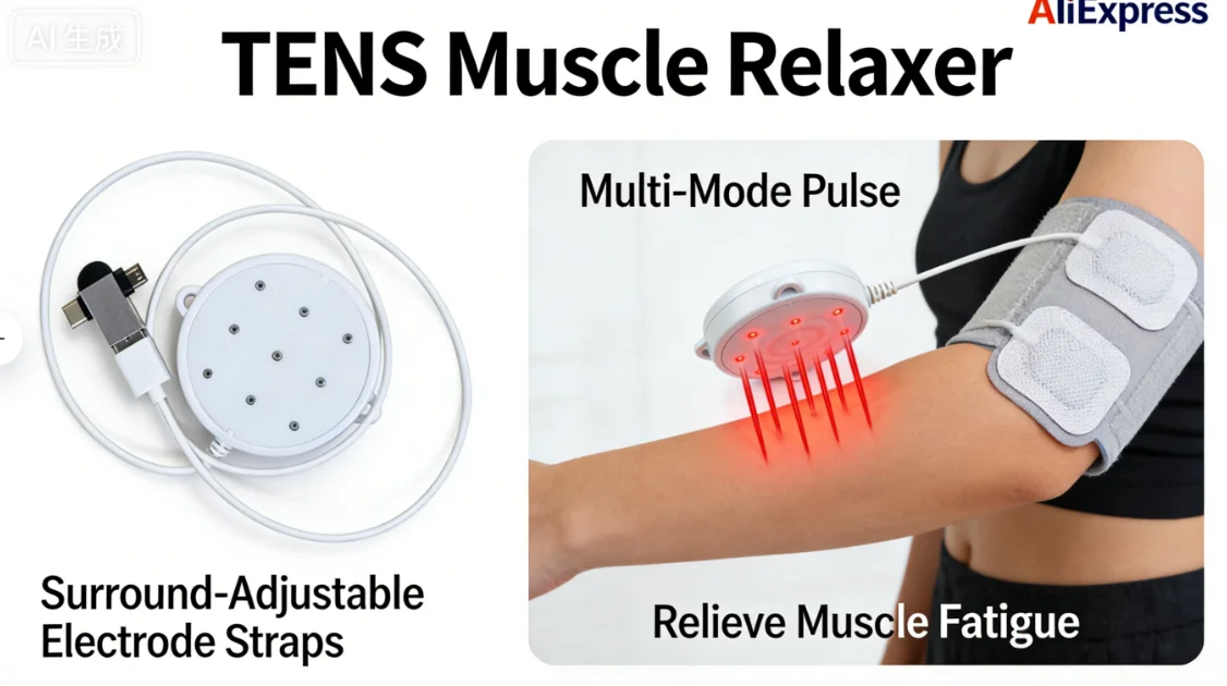 

Портативный аппарат для электротерапии от боли - регулируемые проводящие пластыри, технология TENS-импульсов, быстрое восстановление дома