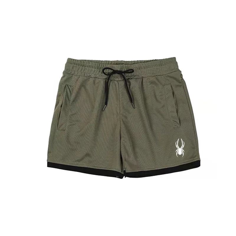 

Everyday versatile casual statement print men's shorts summer sports mesh three-point shorts