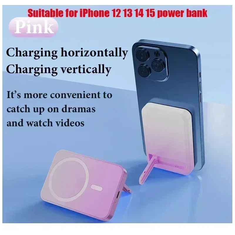 

Power Bank for IPhone 12 13 14 15 Magnetic for Magsafe Power Bank Portable Wireless Charger Auxiliary External Backup Battery