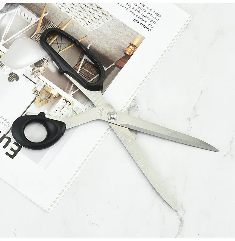 Tailor Scissors Sewing Scissors for Fabric 25cm Stainless Steel Scissor Sewing Tool Clothing Cutter Shears DIY Sewing Tools